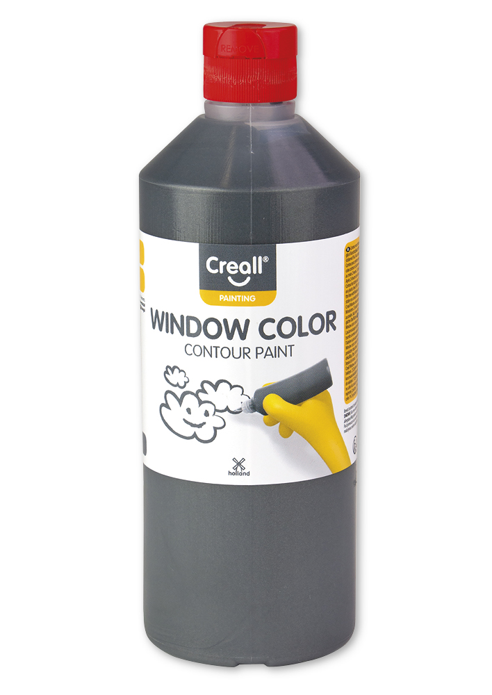TimeTEX Creall Window Colour Kontur Blei/schwarz, 500 ml