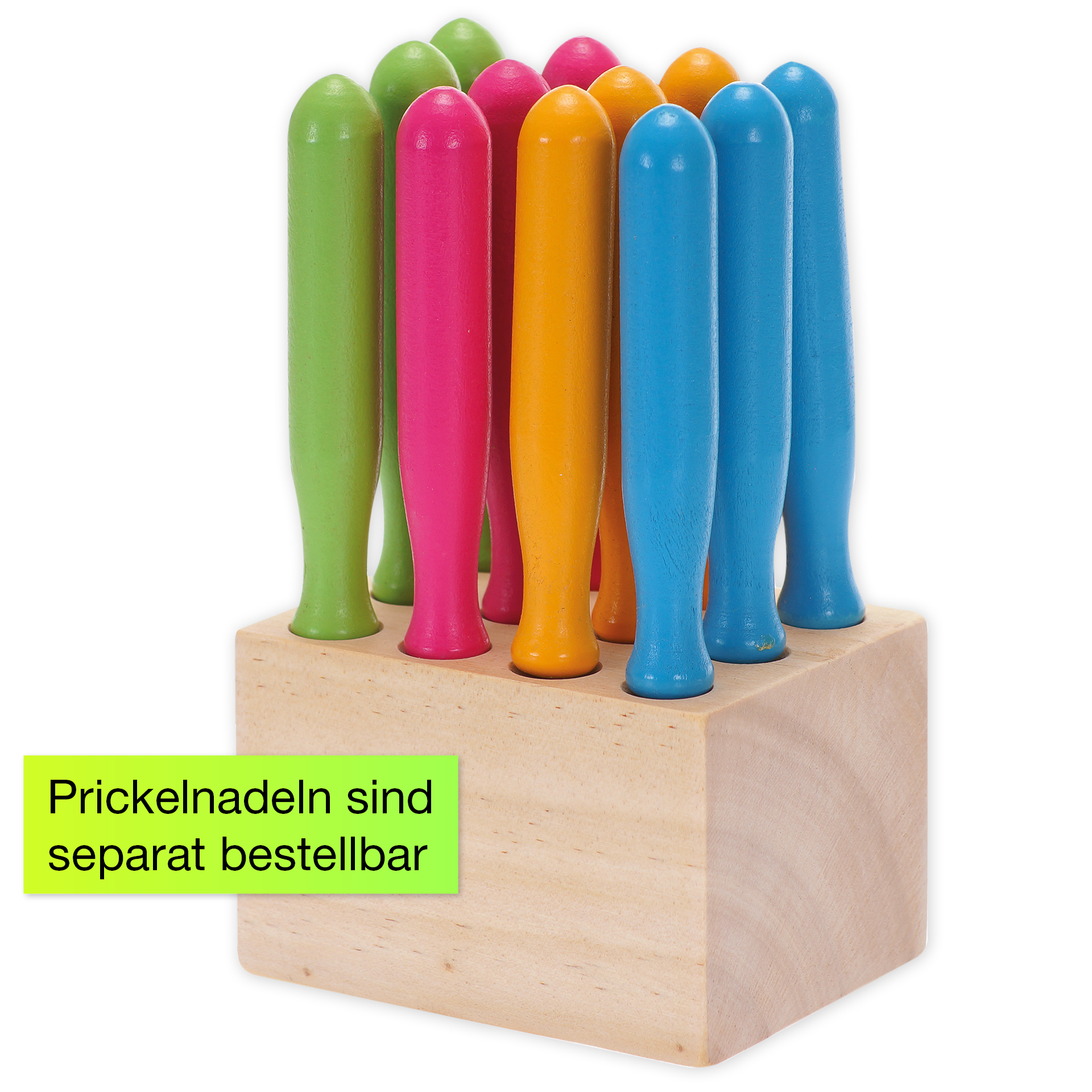 Set Prickelnadeln "4 Farben", 13,5 cm, 12 Stück