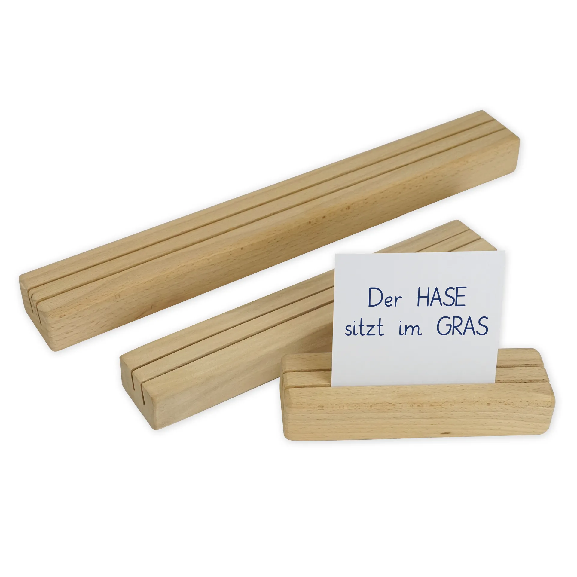 Setzleiste aus Buchenholz, 25 cm