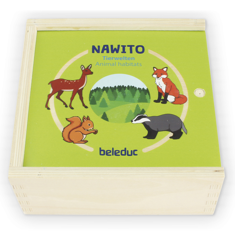 TimeTEX beleduc Puzzle-Set "Tierwelten - Lebensräume der Tiere", 45-tlg.