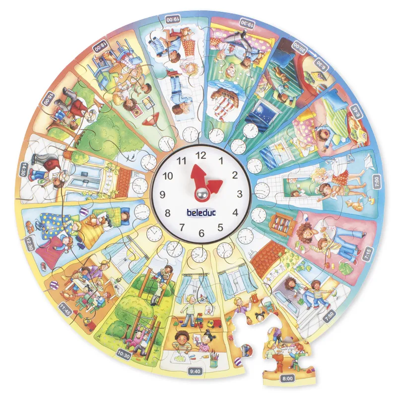beleduc XXL-Lernpuzzle "Mein Tag", 51-tlg.