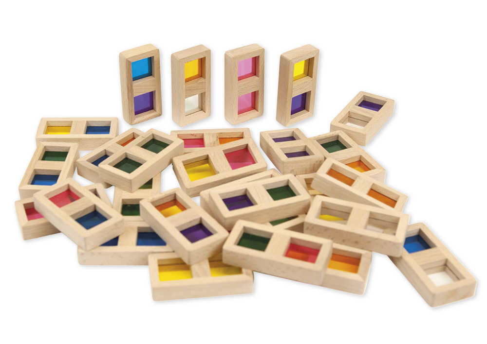 Farb-Domino "Regenbogen", 29-tlg.