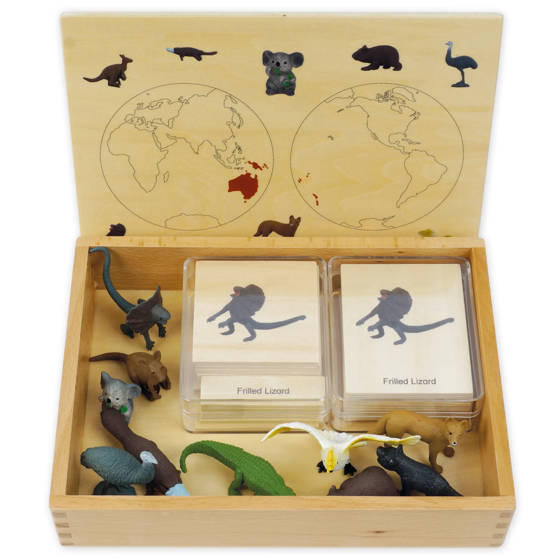 TimeTEX Mini-Tier-Set Australasien "Montessori Premium"