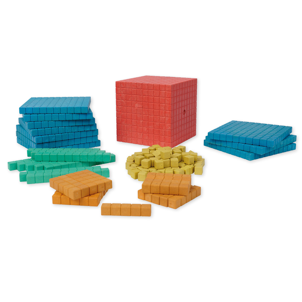 TimeTEX Dienes Grundsortiment, 141-tlg., Zahlenraum 1.000, farbig