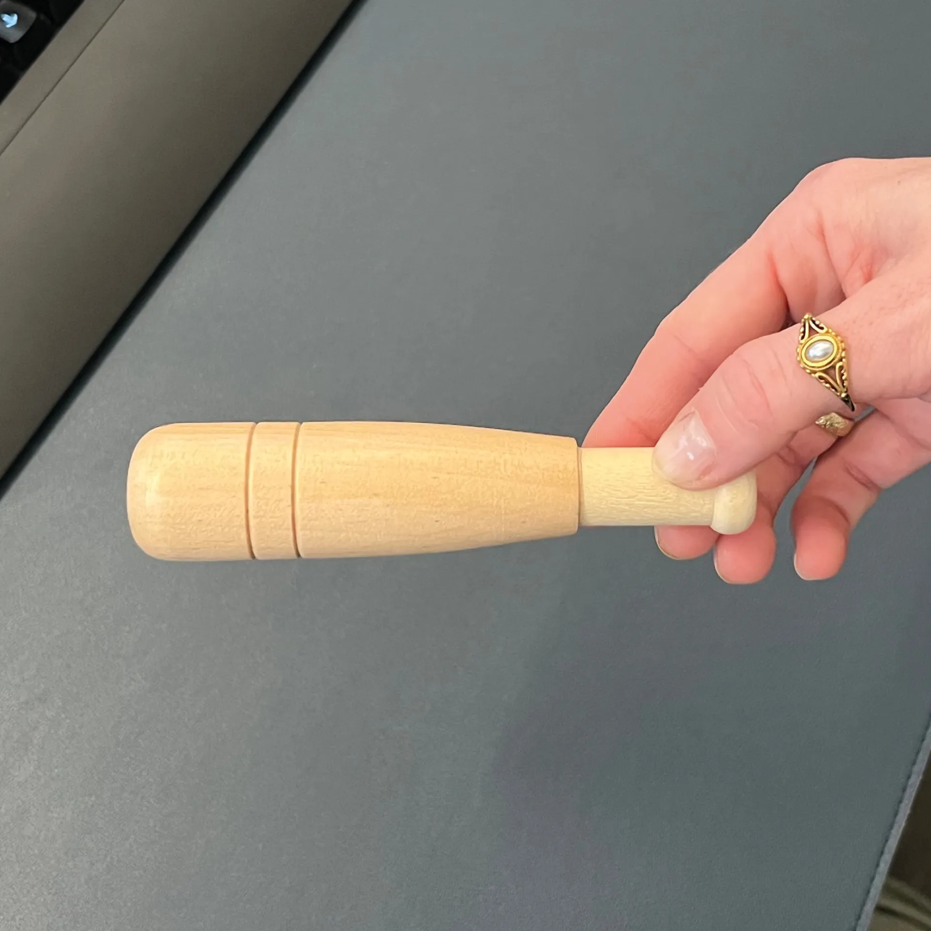 Entenpfeife aus Holz, 125 mm lang