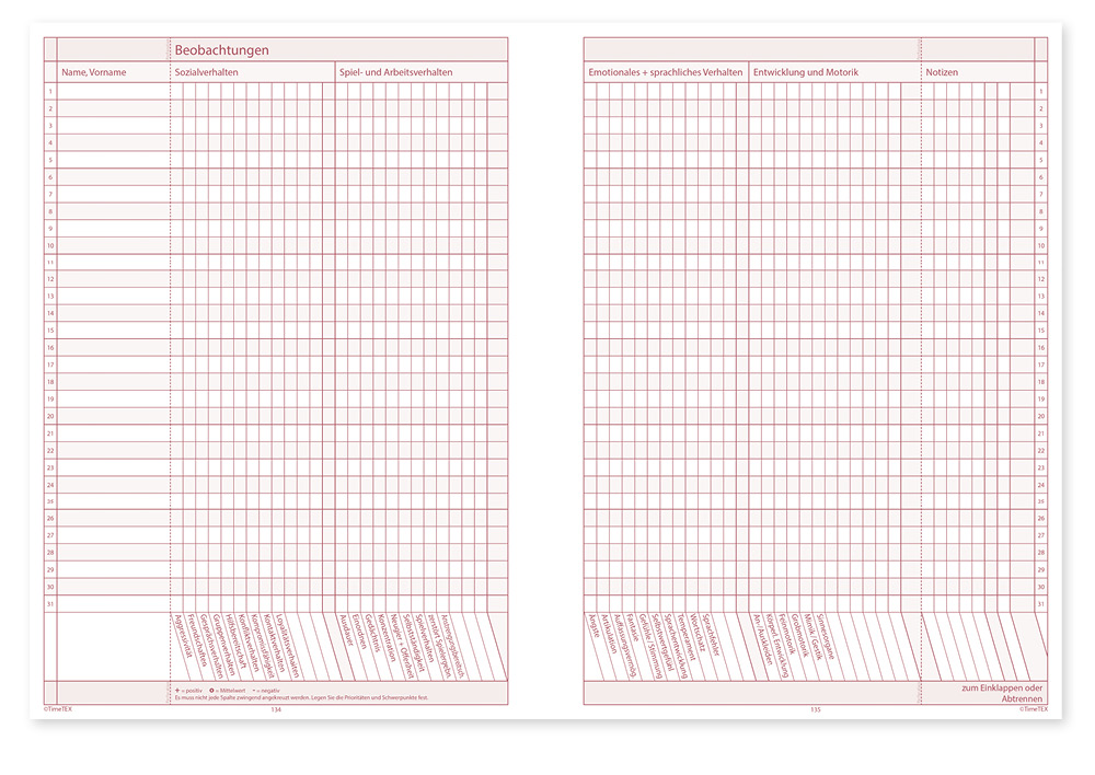 TimeTEX Grundschul-Planer "lose Blatteinlage", A4 2024/2025