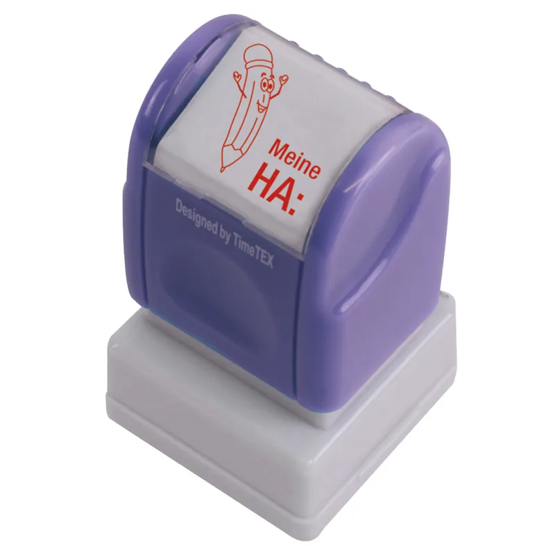 Siebdruck-Stempel "Perpetuum", "Meine Hausaufgaben"