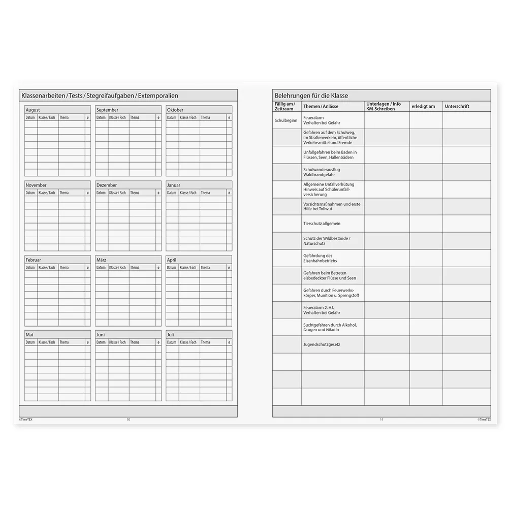 TimeTEX Grundschul-Planer Ringbindung A4 2025/2026