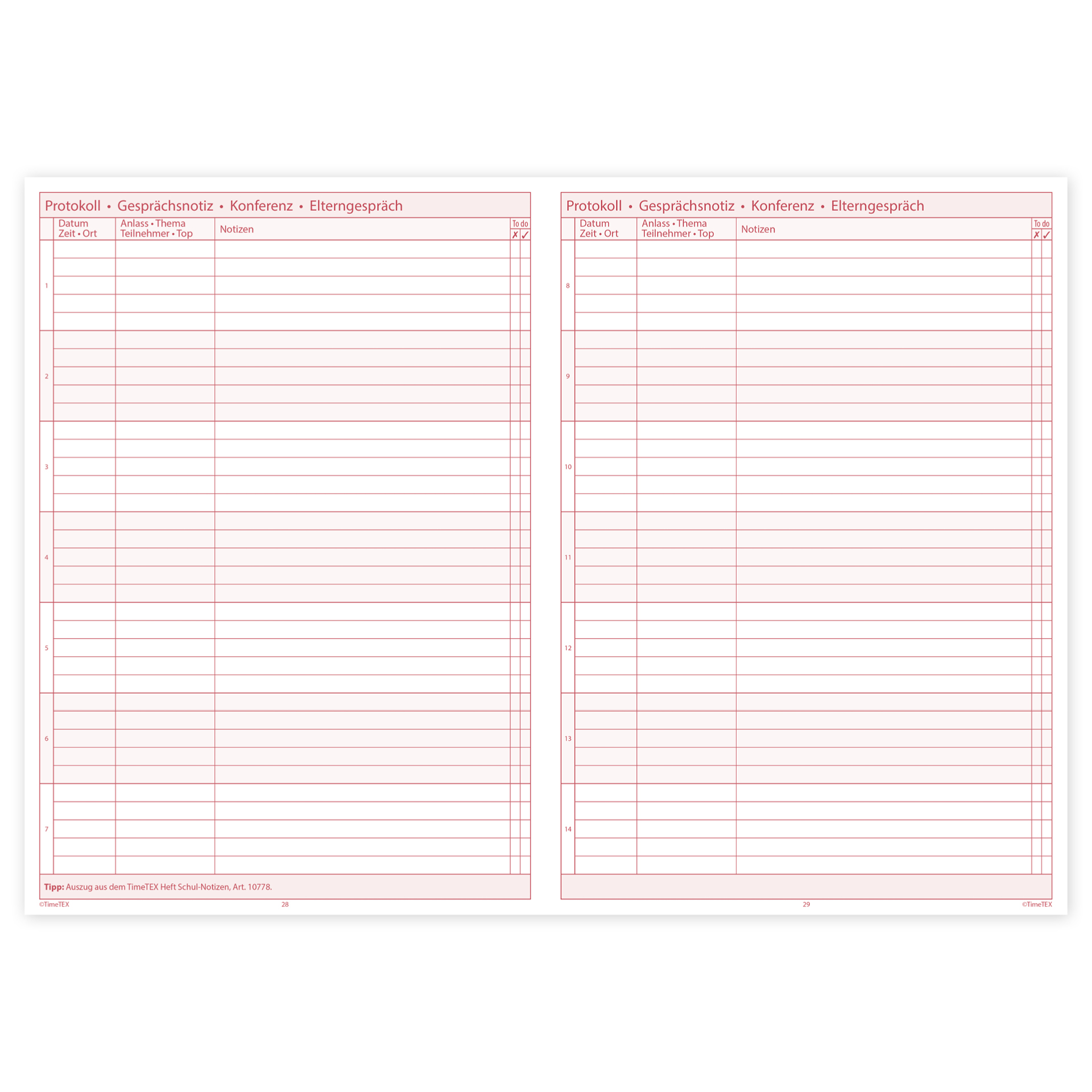 TimeTEX Referendar-Heft A4