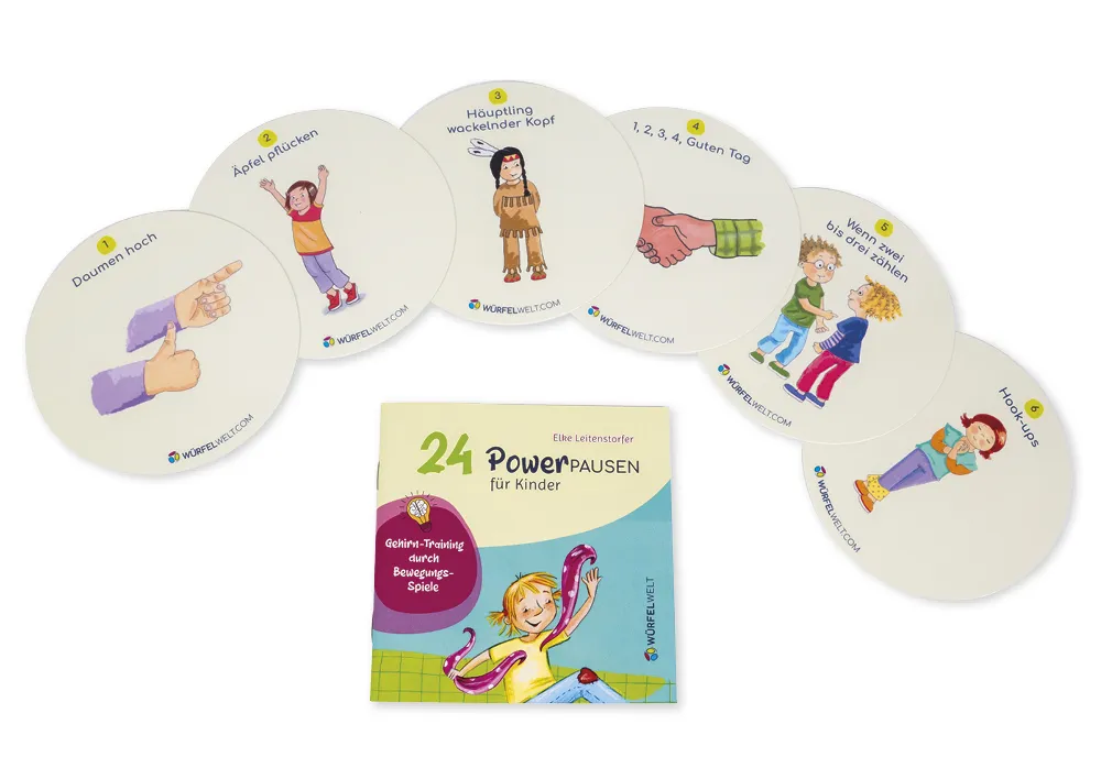 Würfelscheiben "24 Powerpausen für Kinder", 24 Stück