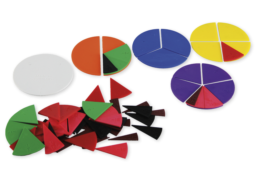 Klasssats Bråkcirklar, 710 delar i fodral