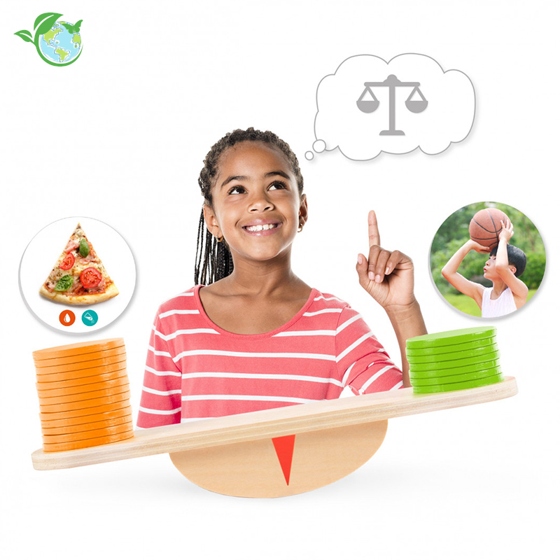 Lernspiel "Ernährung und Bewegung", 89-tlg.