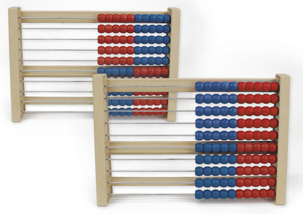 Beräkningsram för 100-talsområdet rött/blått