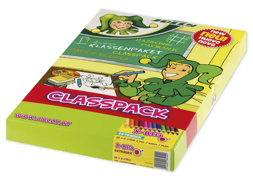 Gruppen-Set JOLLY X-BIG, Grundfarben, 72-tlg.
