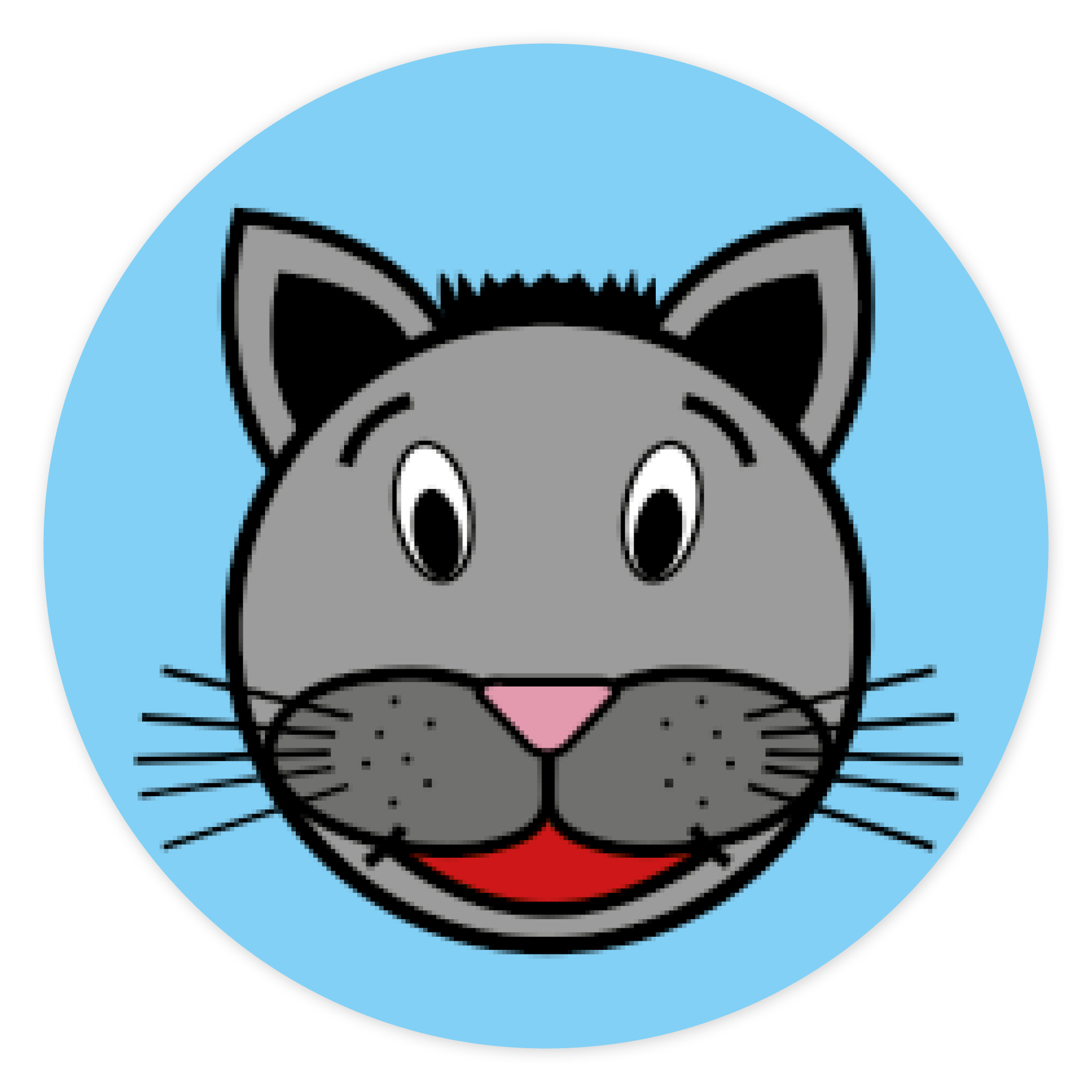 Magnetiska bitar set "Animal faces"