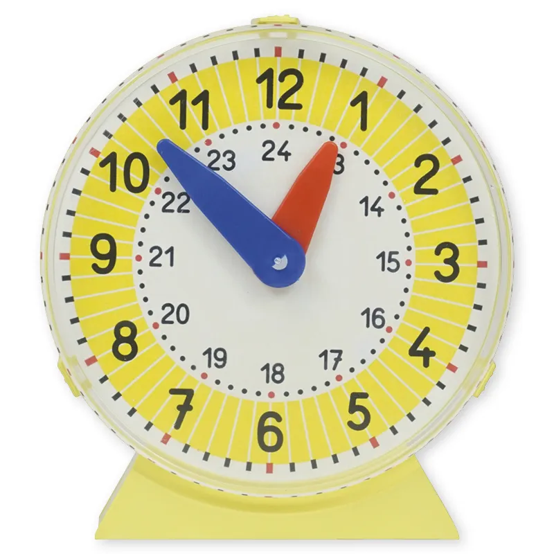 Schüler-Uhr mit Ziffernblatt-Abdeckung, einzeln, ca. 11 cm ø