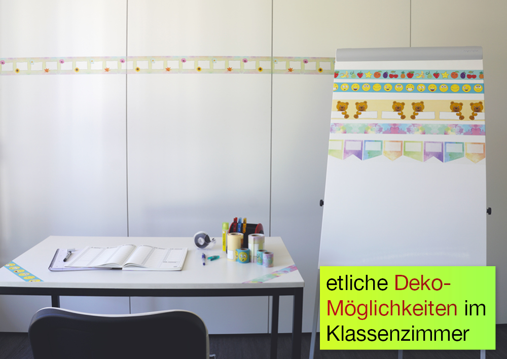 Deko-Band Reispapier 10 cm, selbstklebend + beschriftbar, 10m