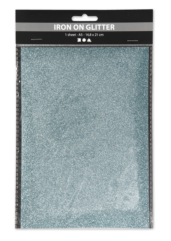 Glitzer-Bügelfolie, 148x210 mm