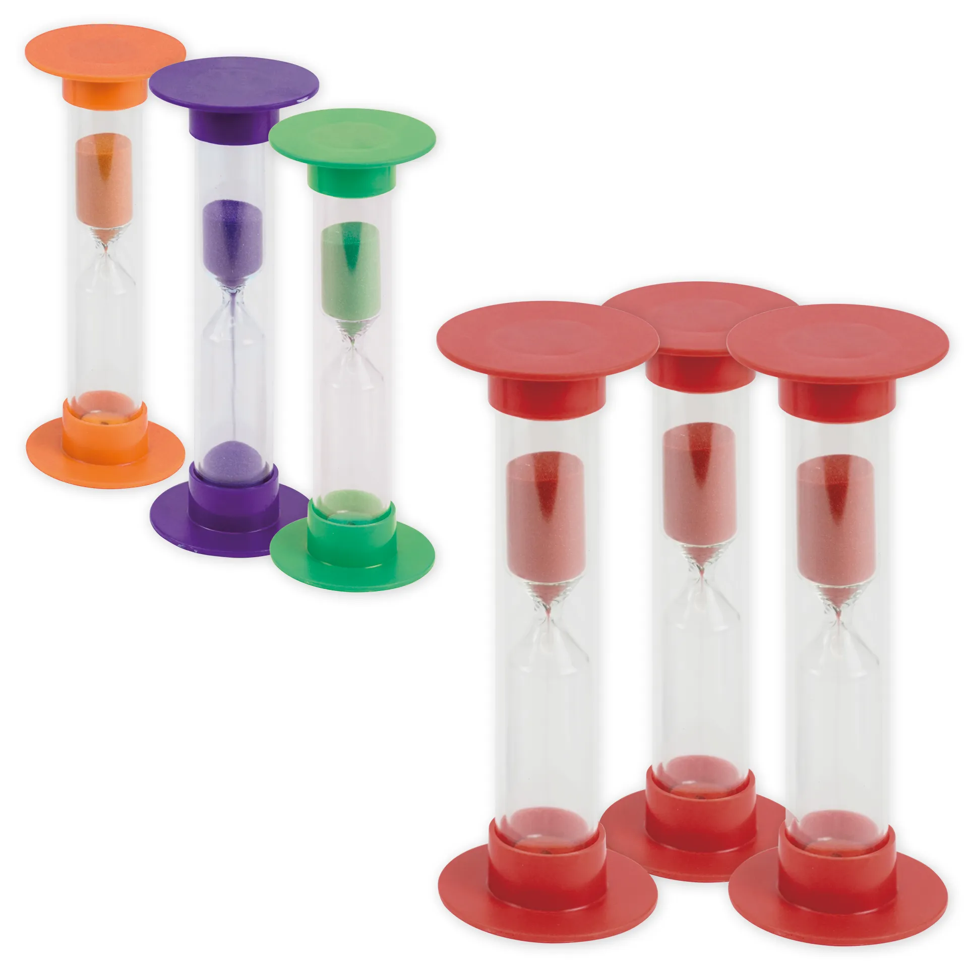 Sanduhren-Set 3-tlg., 14,5 cm hoch, 5 cm ø (1 Zeiteinheit)