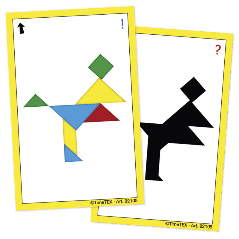 Kartenspiel "Tangram" in Etui