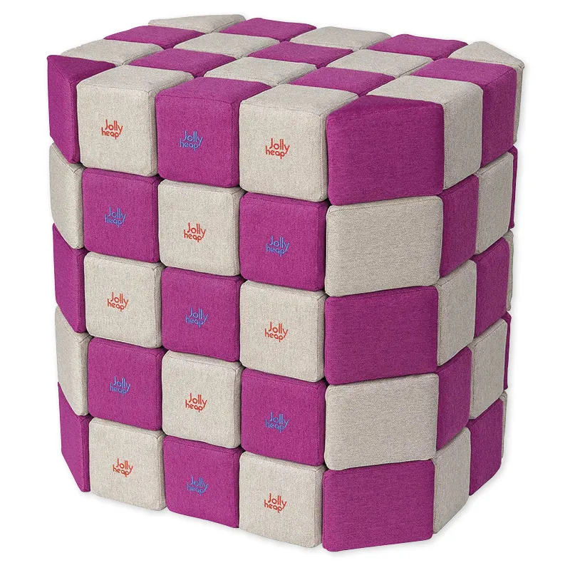 Magnet-Stoffbausteine Jolly Heap, 100 Stück