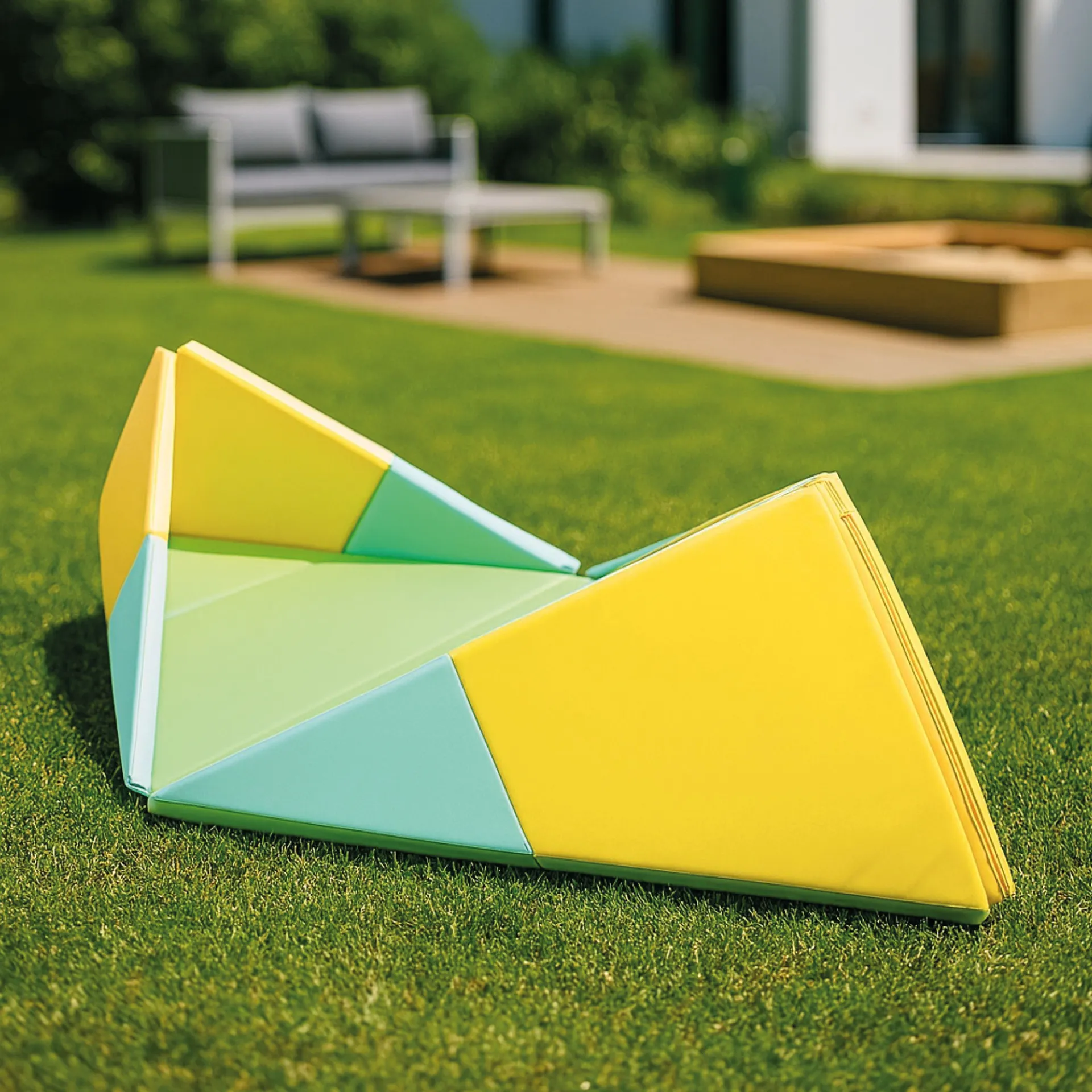 Spielmatte 3in1, faltbar zu Spielzelt und Boot