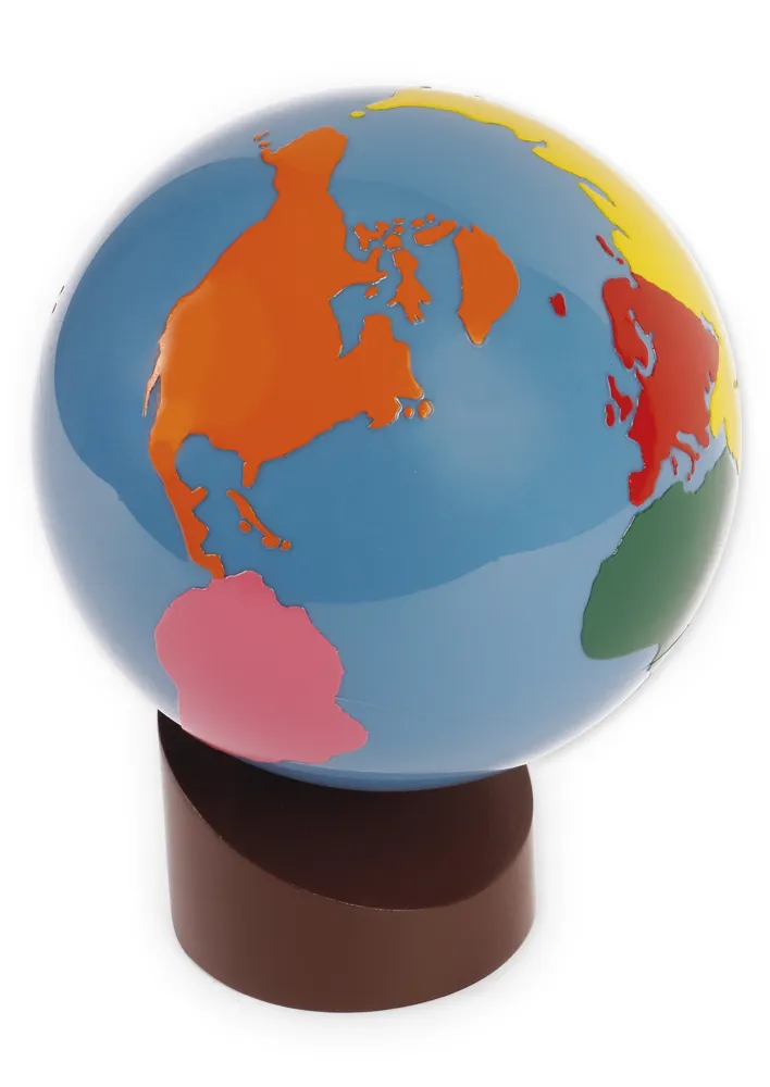 TimeTEX Globus částí světa "Montessori Premium"