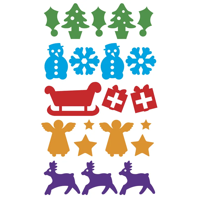 Motiv-Druckrollen "Weihnachten", 5-tlg.