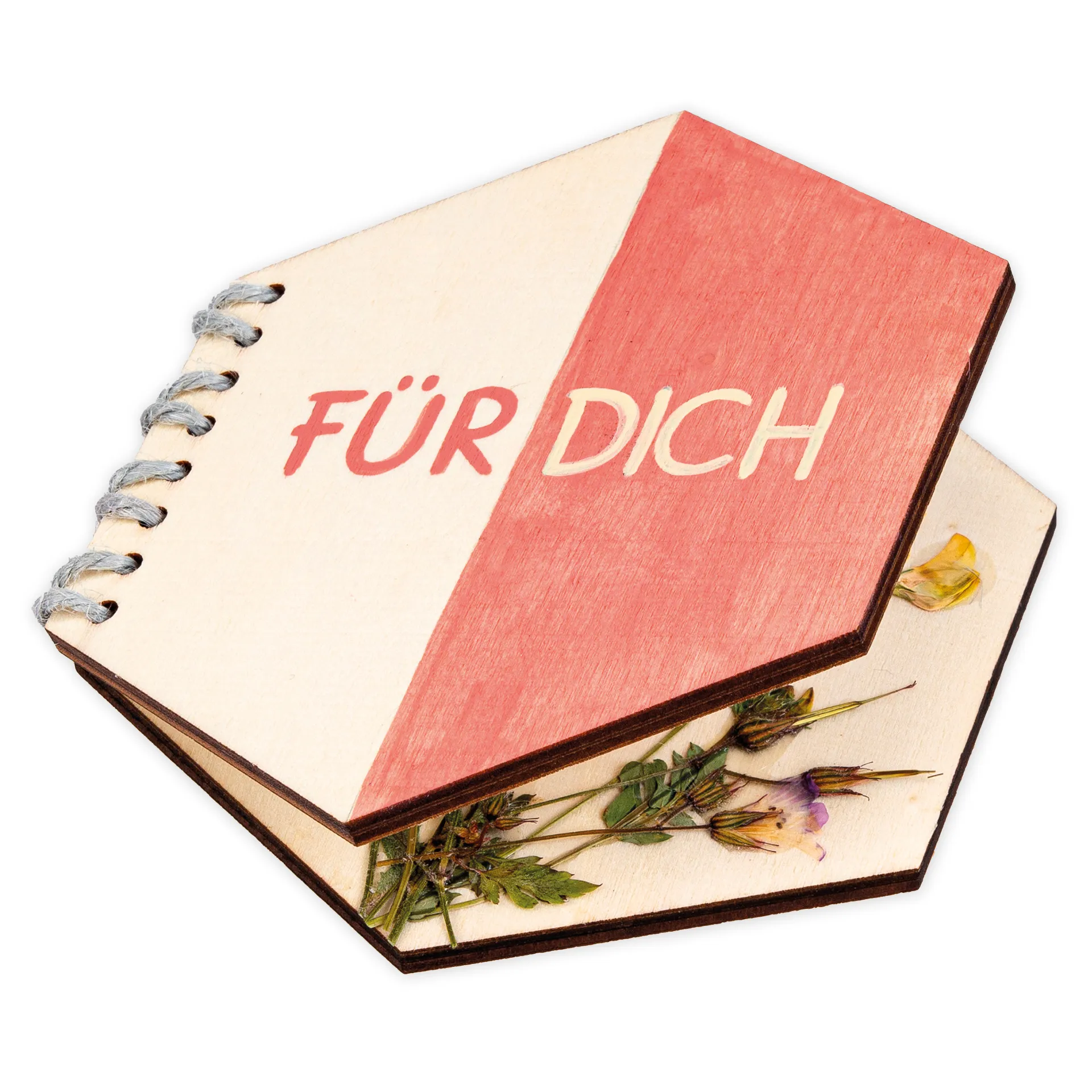 Web- und Fädelwaben aus Holz, 8 Stück