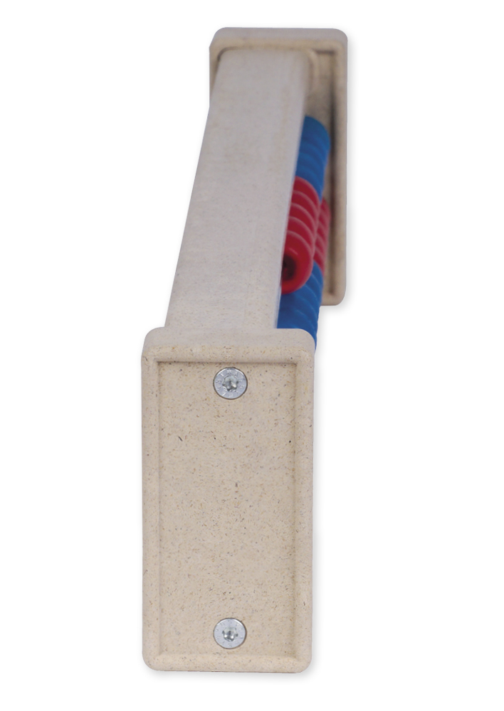 Klasssats beräkningsramar för 20 nummerserie röd/blå, raka sidodelar, 25 stycken. i låda