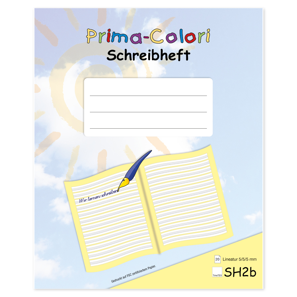 Prima-Colori Schreibheft SH2b