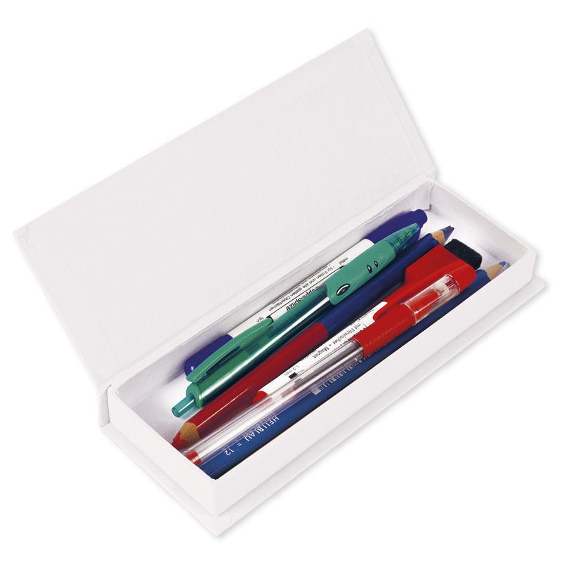 Stiftebox aus Pappe, 19x6,8 cm