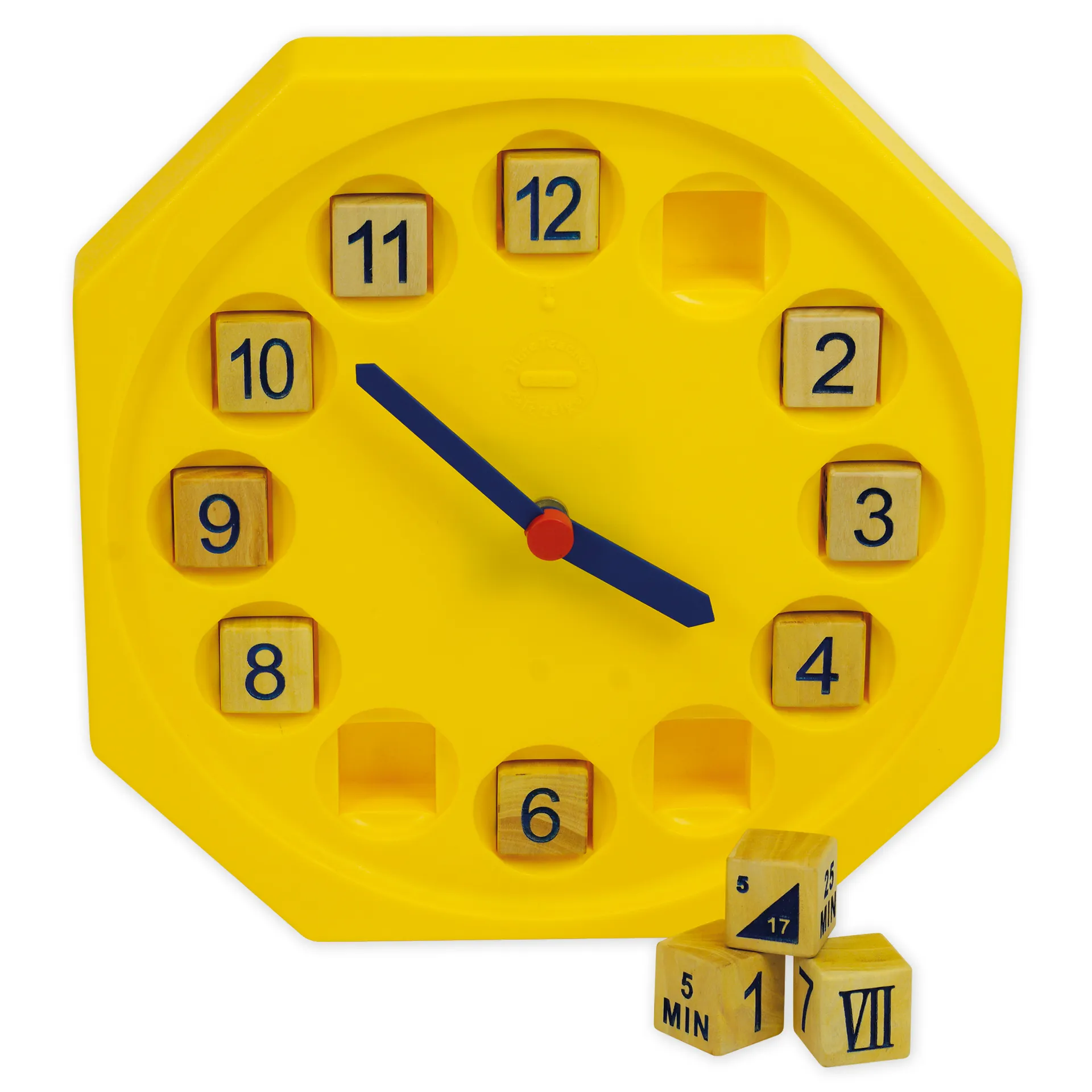 Pädagogische Lern- und Spieluhr „Zeit-Zeiger“, 30x30 cm, mit Quarzlaufwerk