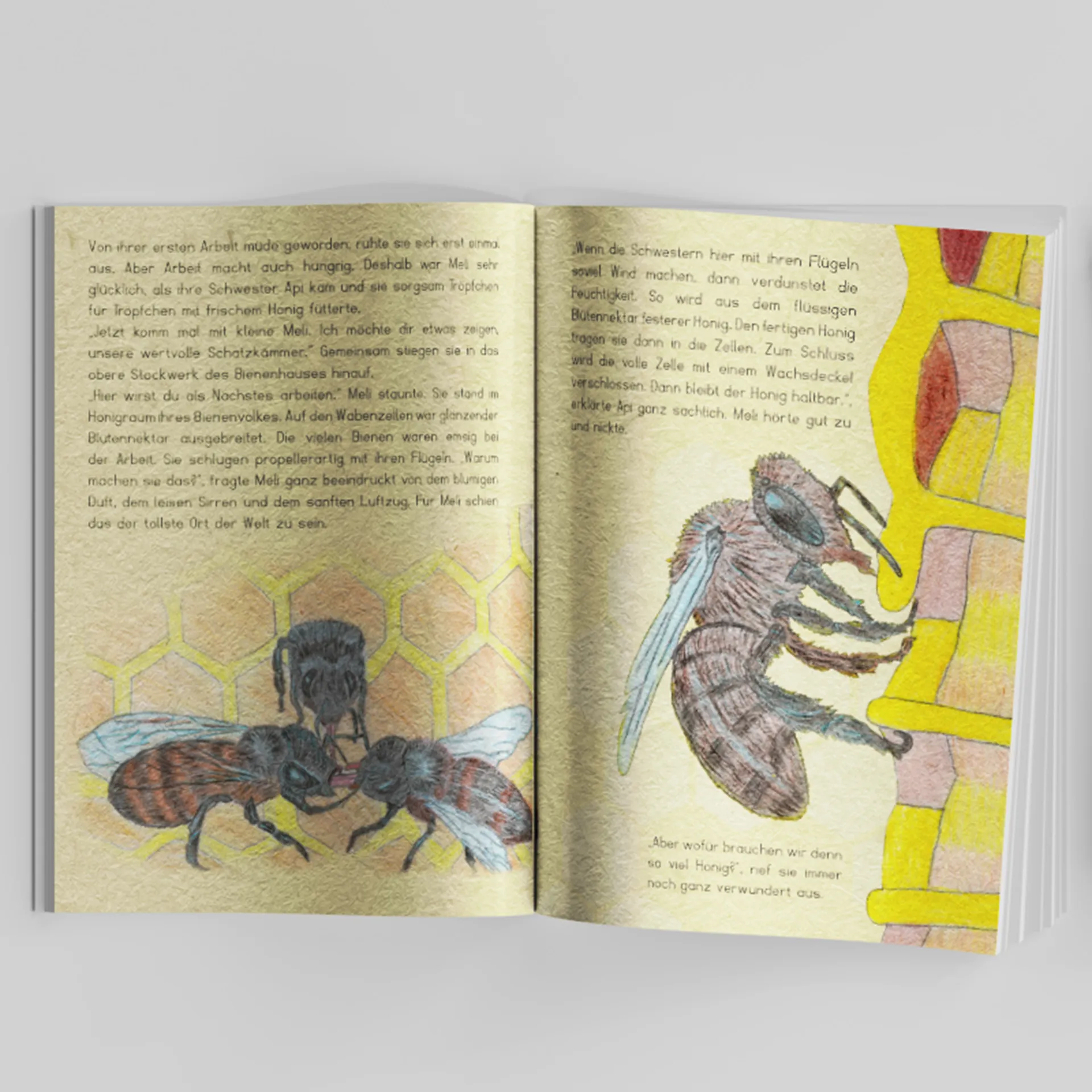 Pädagogisches Kinderbuch "Die Biene Meli", 44 Seiten