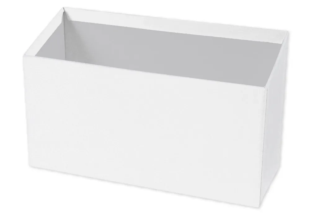 Archivador de cartón A6, inclinado hacia delante