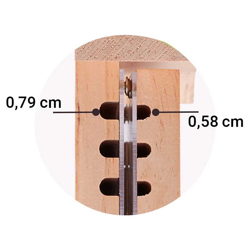 Wildbienen-Hotel mit Beobachtungsmöglichkeit, aus Holz, zum Aufklappen