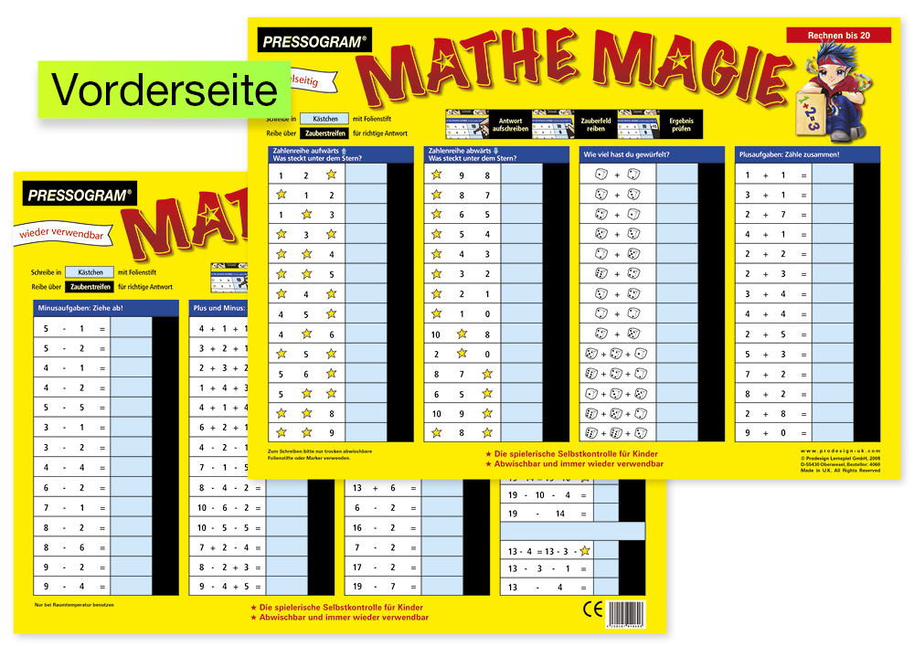 TimeTEX Magic Board "Mathematics" Beräkna upp till 20