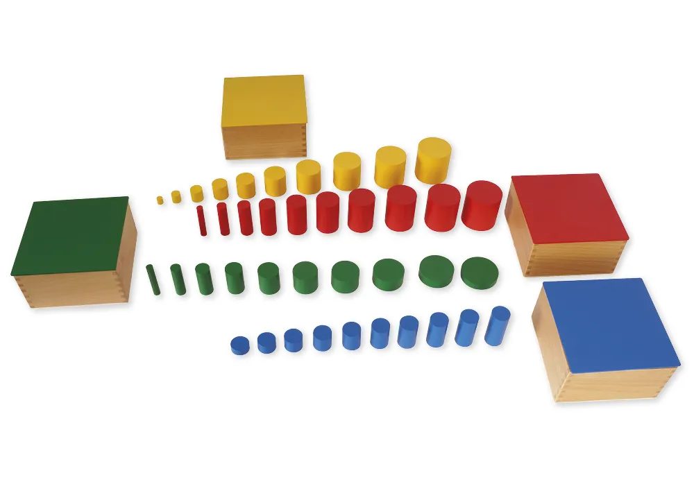 TimeTEX Farbige Zylinder "Montessori Premium"