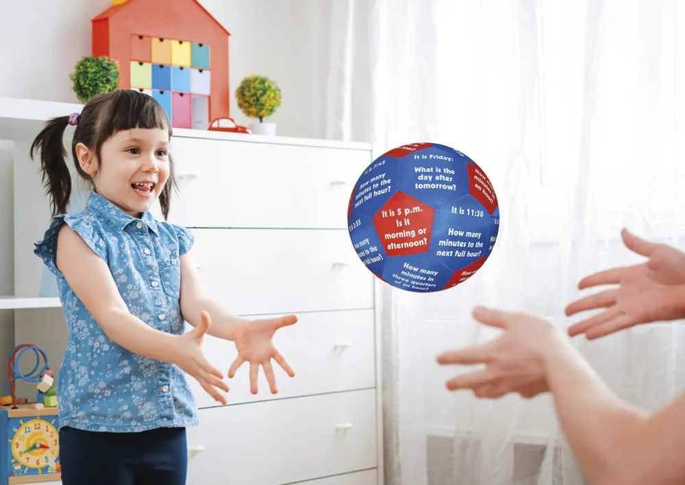 Lernspiel-Ball "Pello" - Zeit und Wochentage Englisch