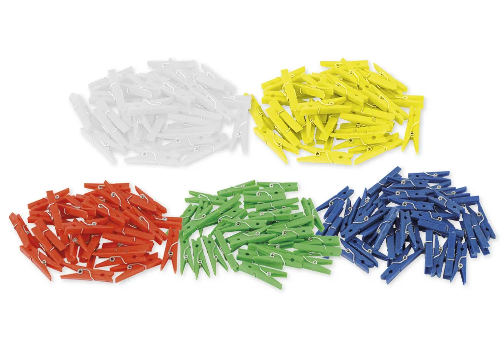 Plastklammersats 35 mm (för markeringar), 250 st