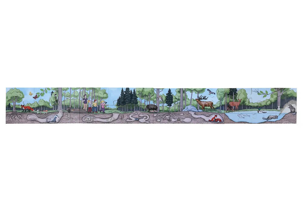 Boden-Puzzle "Wald entdecken", 40-tlg.