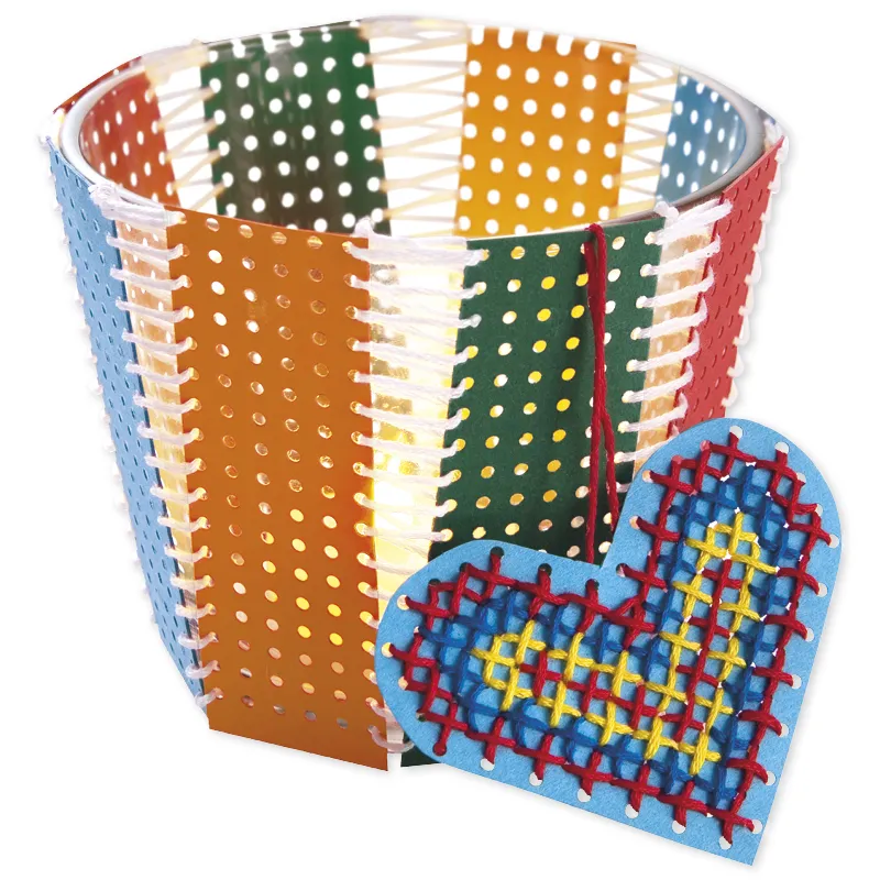 Stickkarton farbig, 17,5x24,5 cm, 40 Blatt
