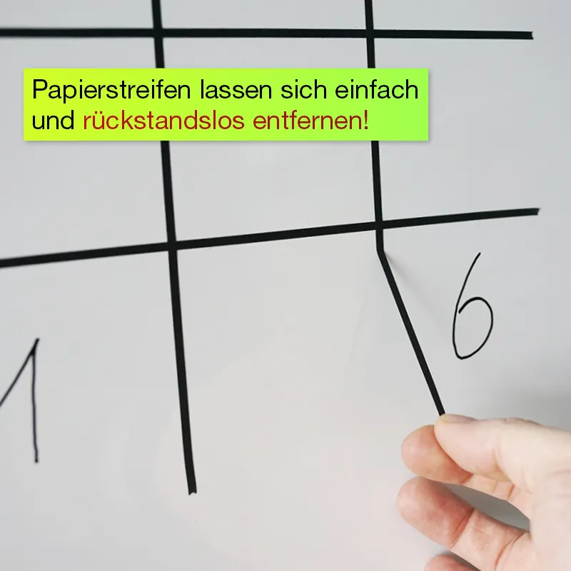 Selvklæbende tavlelinjer, sorte, i dispenser, 15 m / 3 mm