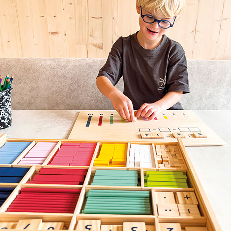 Lernbox "Rechenstäbchen und Zahlen", 460-tlg. Lernbox "Rechenstäbchen und Zahlen", 460-tlg.
