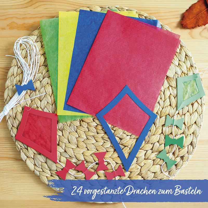Fensterbilder "Drachen", 24 Stück