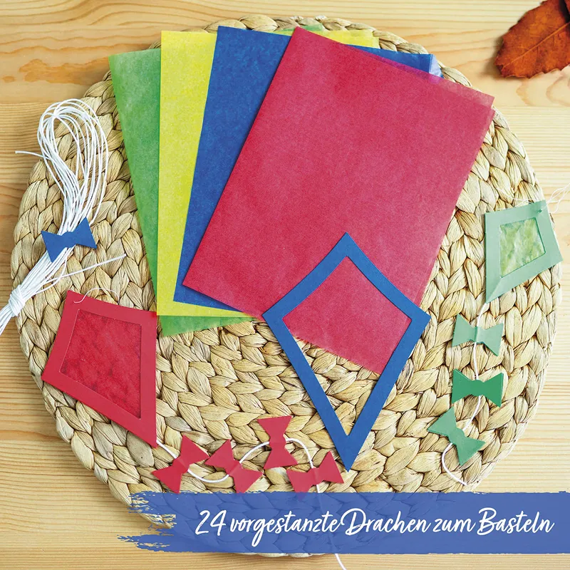 Fensterbilder "Drachen", 24 Stück
