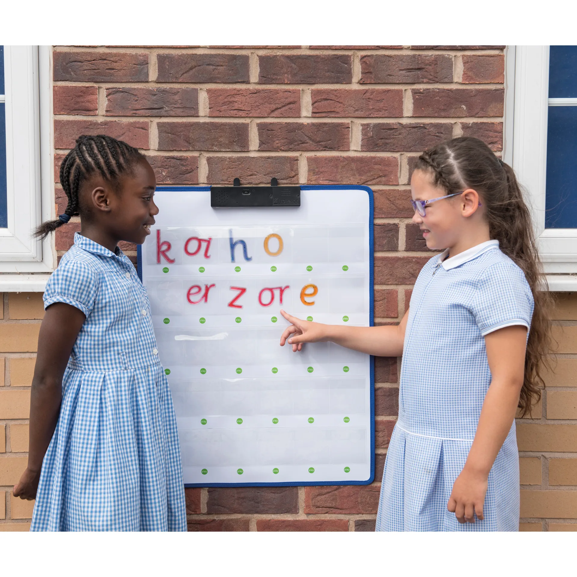 Interaktive Sprach-Rekorder-Tafel mit 30 Einstecktaschen