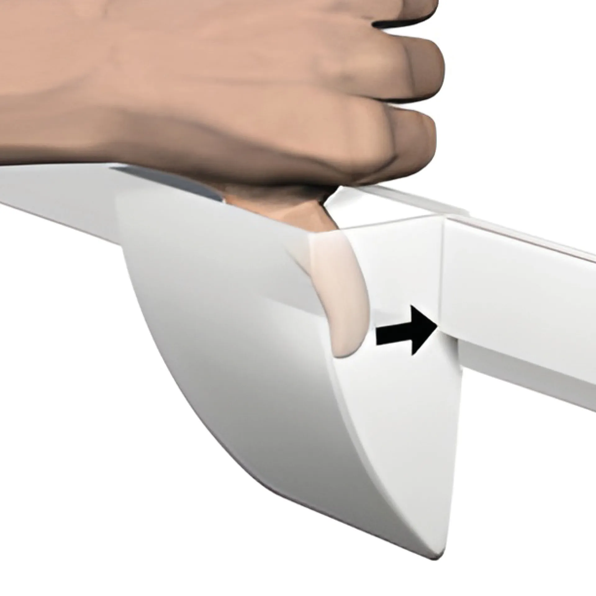 Box voor info-klemlijst, wit, 1 st.