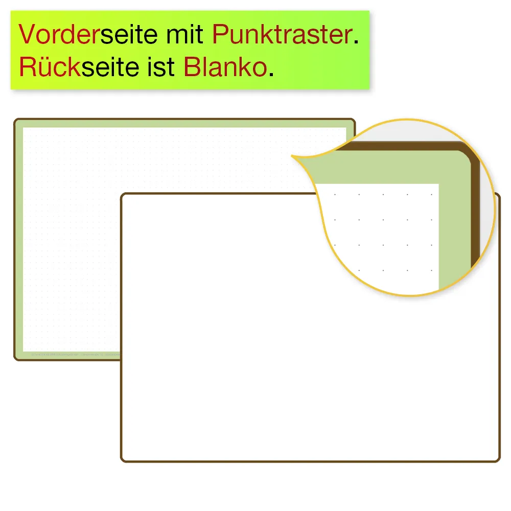 Set Prima-Colori Whiteboard mit Punktraster und Blanko A4, 6 Stück