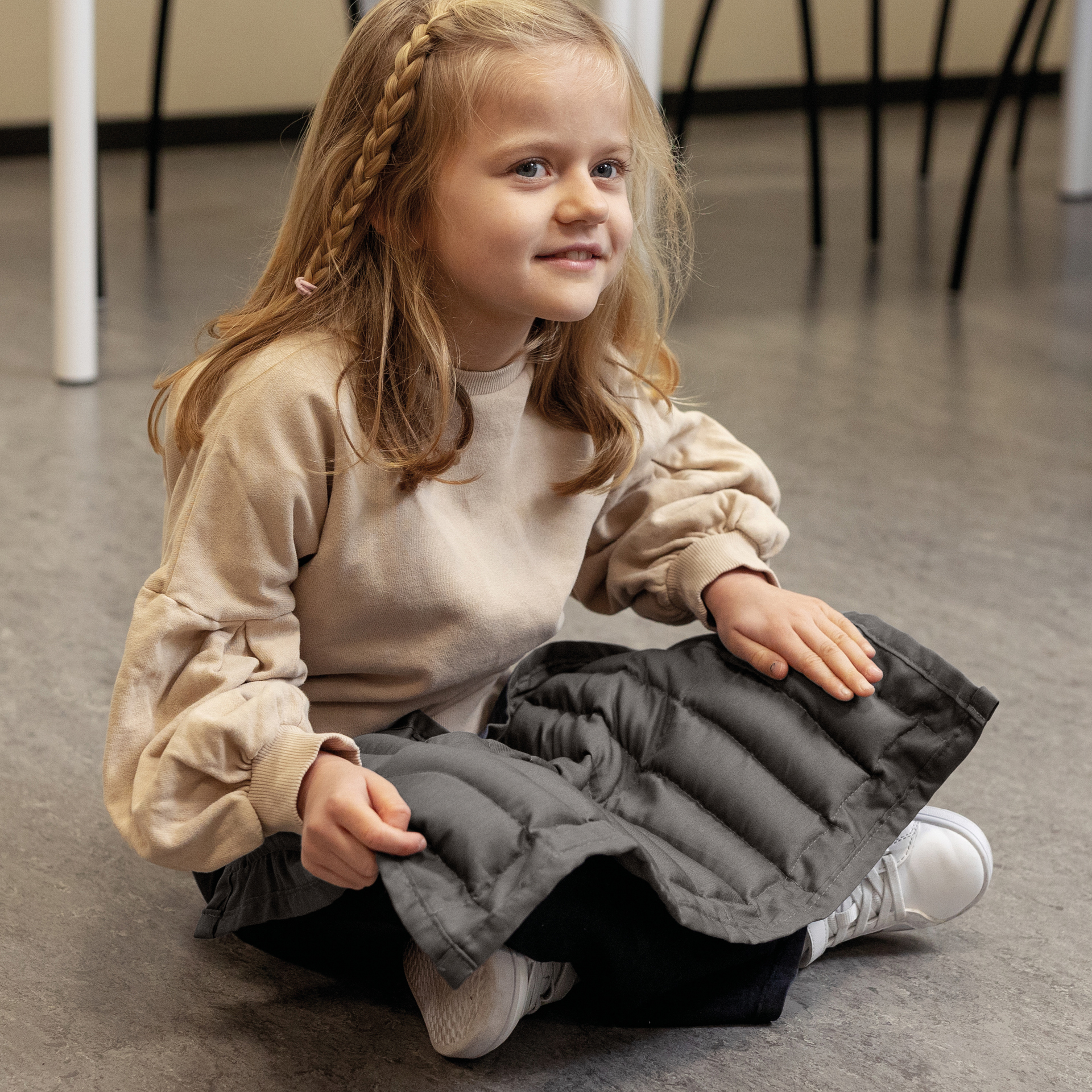 Gewichts-Decke für den Schoss, 38x28 cm, 1,2 kg